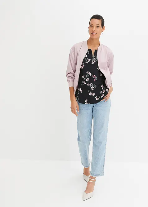 Oversizetopp i bomullsmix, bonprix