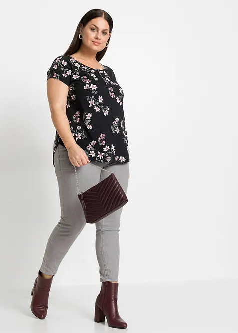 Oversizetopp i bomullsmix, bonprix