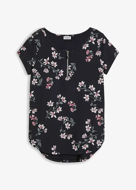 Oversizetopp i bomullsmix, bonprix