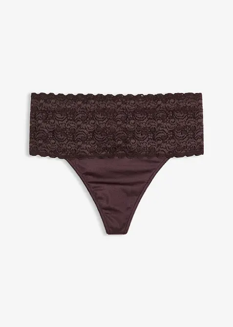 Stringtrosa med medelh&ouml;g formande effekt (2-pack), bonprix