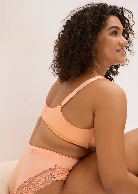 T-shirtbeh&aring; med bygel och glansigt material (2-pack), bonprix