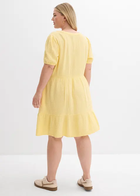 Oversized kl&auml;nning i bomullsmuslin, bonprix