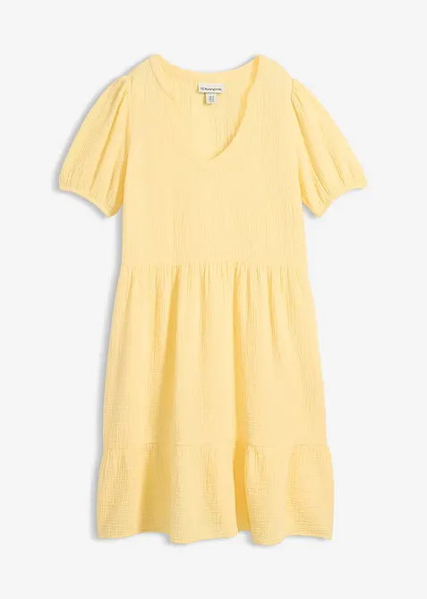 Oversized kl&auml;nning i bomullsmuslin, bonprix