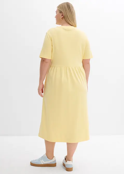 Jerseykl&auml;nning av ren bomull, bonprix