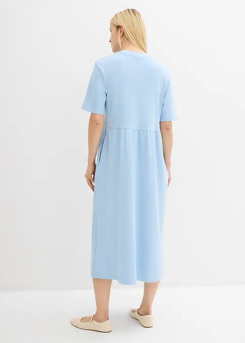 Jerseykl&auml;nning av ren bomull, bonprix