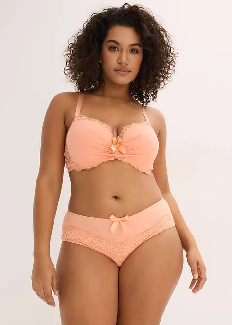 Formpressad BH med blommig spets, bonprix