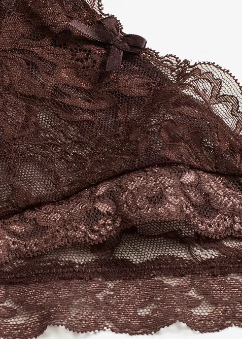 Braziliantrosa med skir spets, bonprix