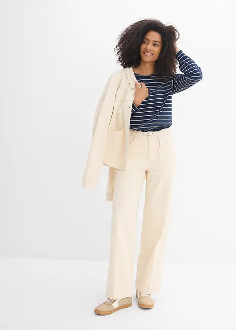 Loose Straight Jeans Mid Waist, bonprix