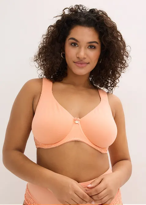 T-shirt-BH med bygel och ekologisk bomull (2-pack), bonprix