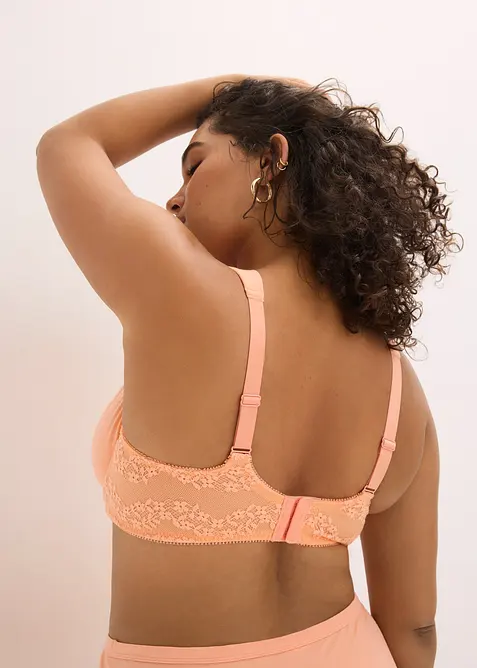 T-shirt-BH med bygel och ekologisk bomull (2-pack), bonprix