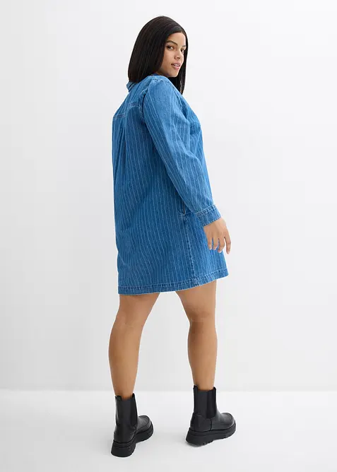 L&aring;ng&auml;rmad jeanskl&auml;nning med r&auml;nder, bonprix