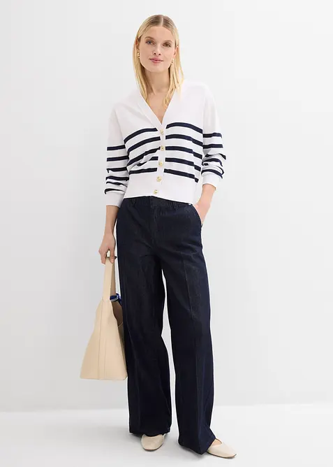 Cardigan i mjuk viskosmix, bonprix