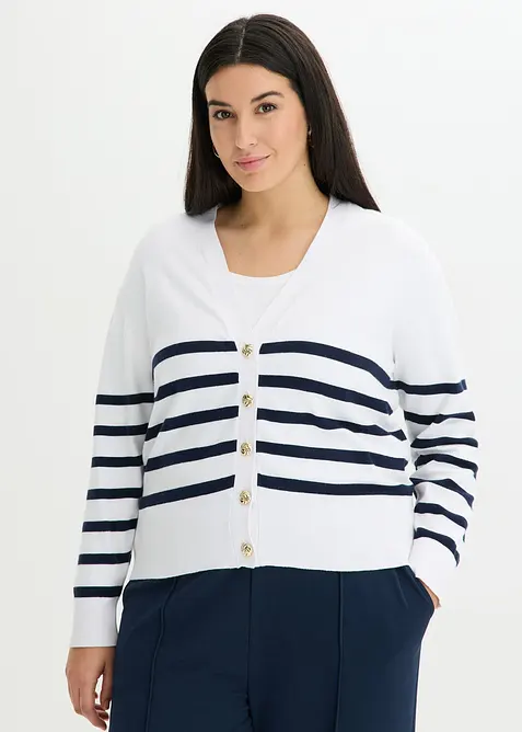 Cardigan i mjuk viskosmix, bonprix