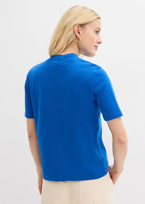 Ribbad topp i ren bomull, bonprix