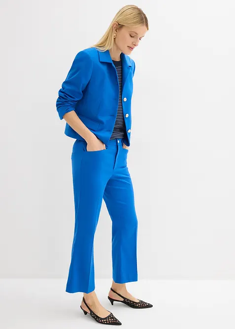 Utsv&auml;ngd 7/8-byxa med dekorativ knapp, bonprix