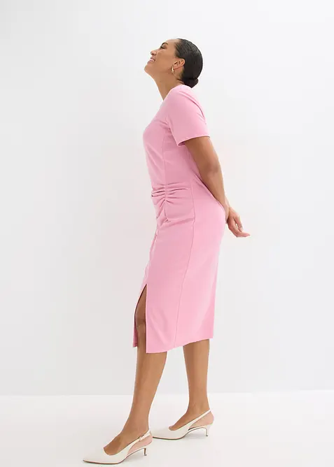 Jerseykl&auml;nning i viskosmix, bonprix