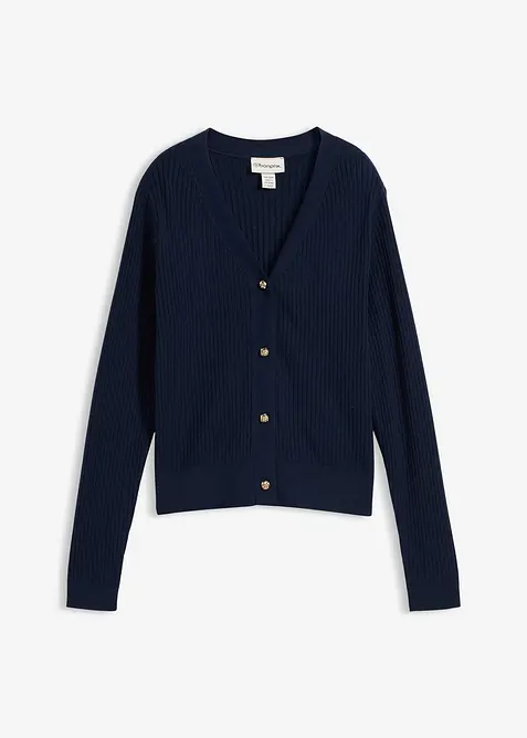 Cardigan i mjuk viskosmix, bonprix