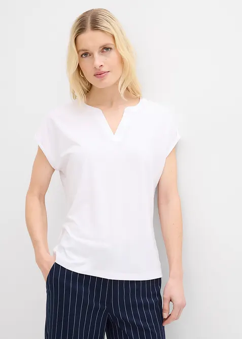 Topp med satinkant, bonprix