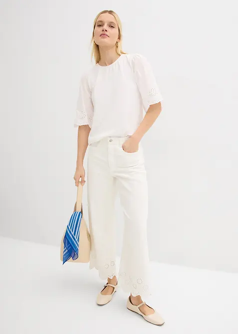 Culotter i elastisk bomullsmix, bonprix