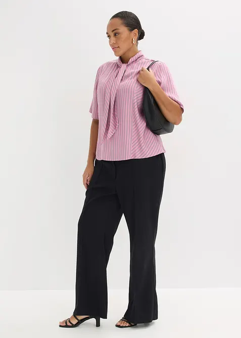 Knytblus i mjuk modal, bonprix