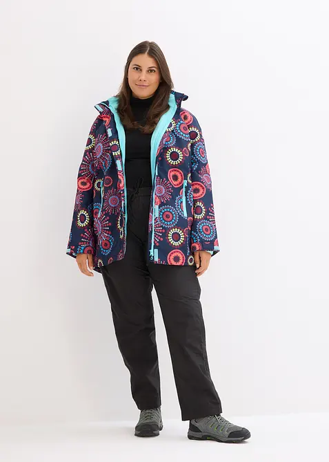 Vattent&auml;t 2-i-1-funktionsjacka med huva, bonprix