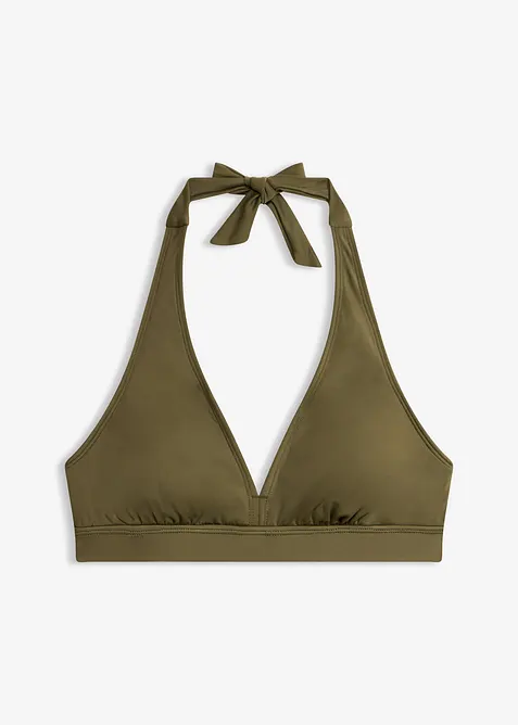 Halterneckbikini&ouml;verdel med V-ringning, bonprix
