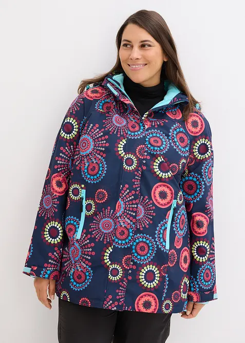 Vattent&auml;t 2-i-1-funktionsjacka med huva, bonprix