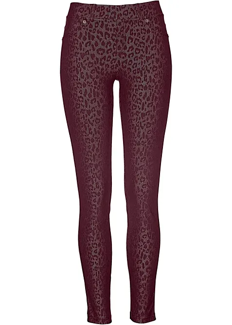 Leopardm&ouml;nstrade jeggings, bonprix