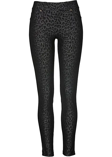 Leopardm&ouml;nstrade jeggings, bonprix