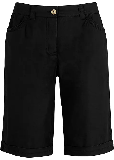Papertouch-bermudas med bomull och bekv&auml;m midja, bonprix