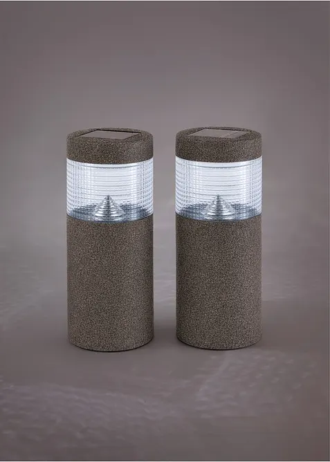 Solcellslampa v&auml;g (2-pack), bonprix