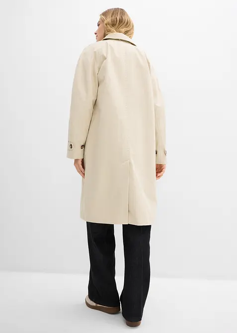 Enkelkn&auml;ppt trenchcoat, bonprix