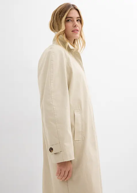 Enkelkn&auml;ppt trenchcoat, bonprix