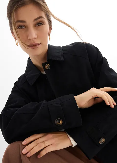 Enkelkn&auml;ppt trenchcoat, bonprix