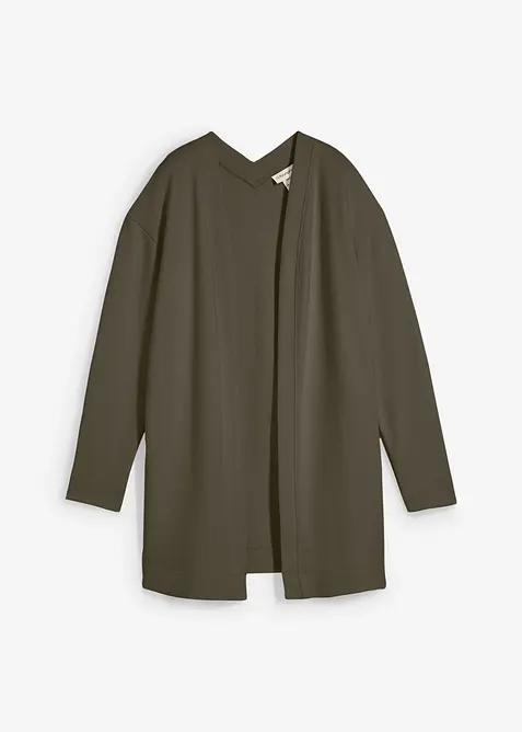 L&aring;ng trik&aring;jacka av mjuk bomullsmix, bonprix