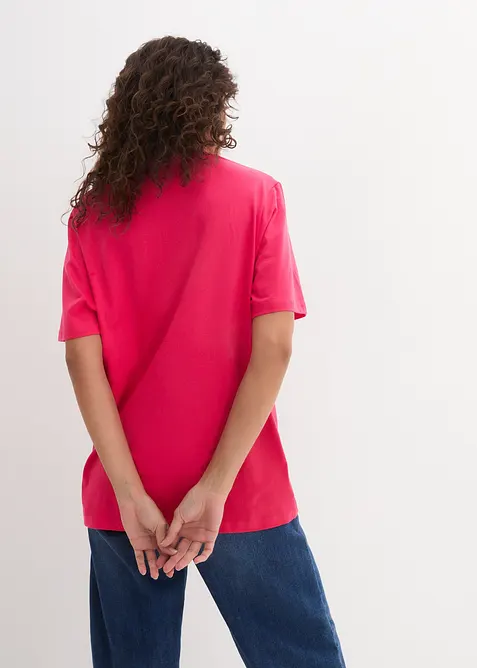 Vid l&aring;ng topp med V-ringning (5-pack), bonprix