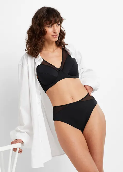 BH med bygel och mesh (2-pack), bonprix