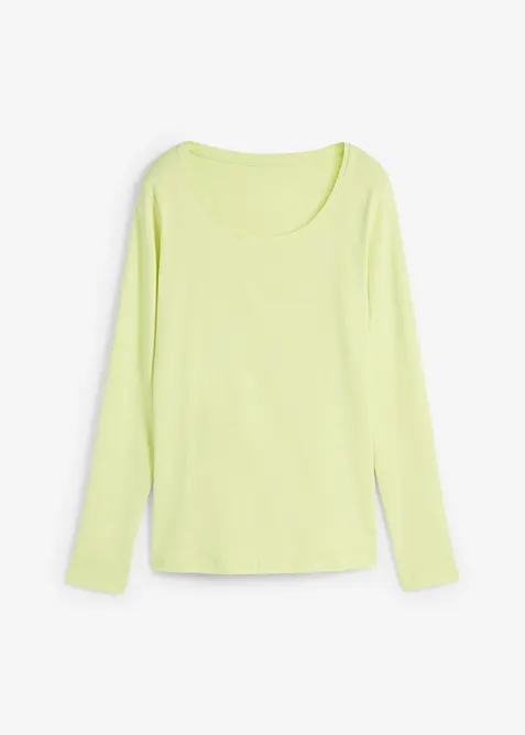 L&aring;ng&auml;rmad topp i ekologisk bomull, bonprix