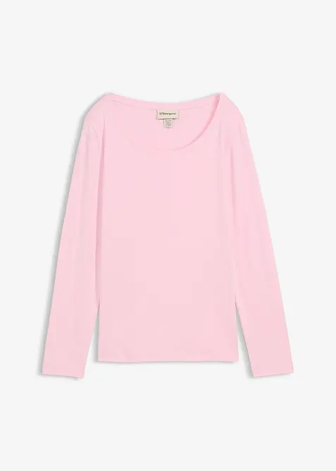 L&aring;ng&auml;rmad topp i ekologisk bomull, bonprix