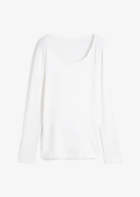 L&aring;ng&auml;rmad topp i ekologisk bomull, bonprix