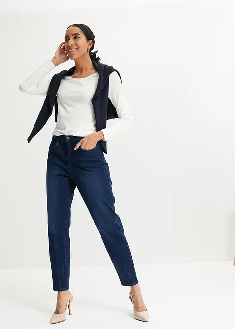 L&aring;ng&auml;rmad topp i ekologisk bomull, bonprix