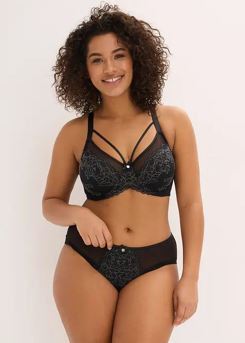 Maxitrosa med skir spets, bonprix