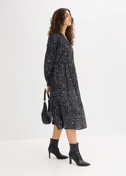 Bomullskl&auml;nning i midil&auml;ngd, bonprix