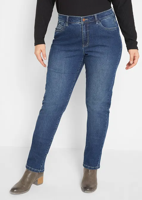 Stretchjeans Straight Mid Waist, bonprix