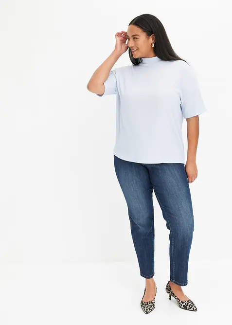 Stretchjeans Straight Mid Waist, bonprix