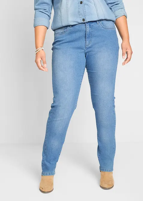 Stretchjeans Straight Mid Waist, bonprix