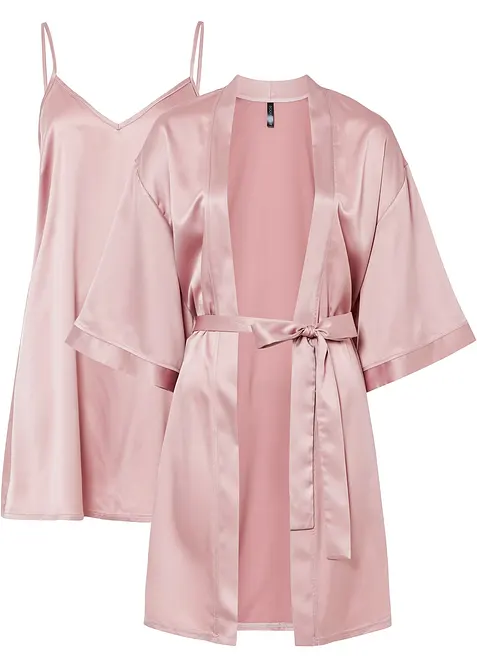 Set med morgonrock och neglig&eacute; (2 delar), bonprix