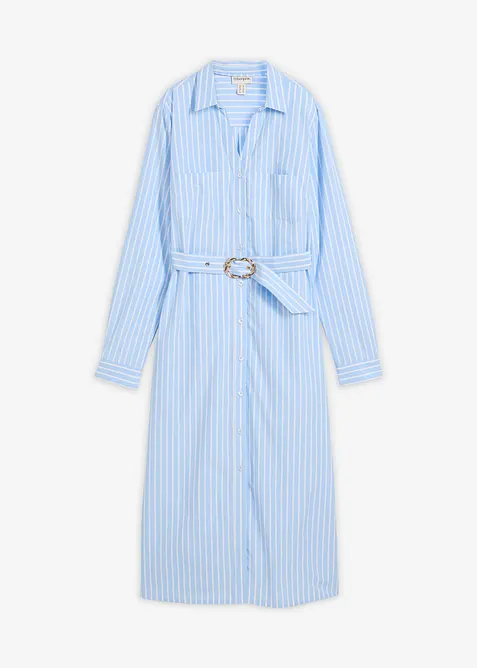 Skjortkl&auml;nning i bomull, bonprix