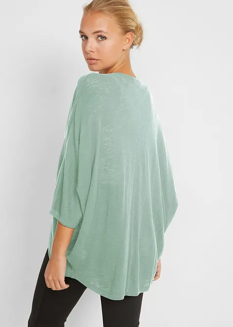 Finstickad cardigan av bomull, bonprix