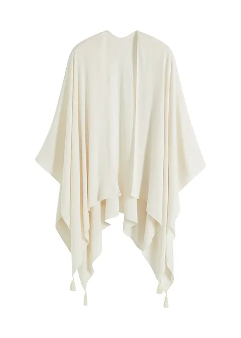Tunn sommarponcho av viskos, bonprix